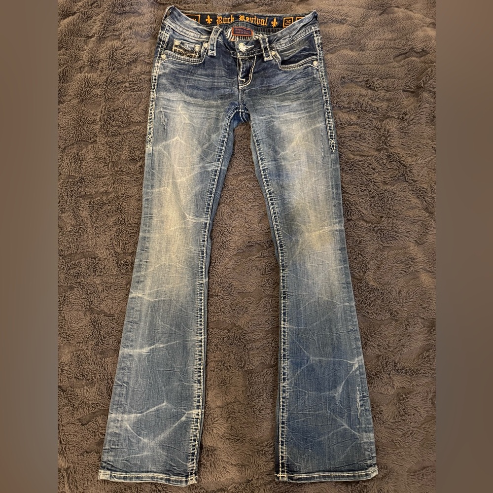 Rock Revival Sukara Boot Cut Jeans Size 25